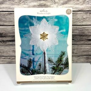 Hallmark Wonder and & Light Glowing Snowflake Tree Topper - New